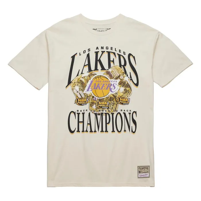 Mitchell and Ness Champions Tee Los Angeles Lakers Men TShirts and Tops