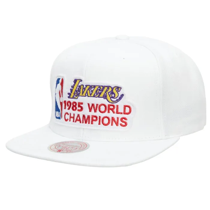 Mitchell and Ness Champs Snapback HWC Los Angeles Lakers Men Hats and Headwear Mitchell and Ness Champs Snapback HWC Los Angeles Lakers Men Hats and Headwear