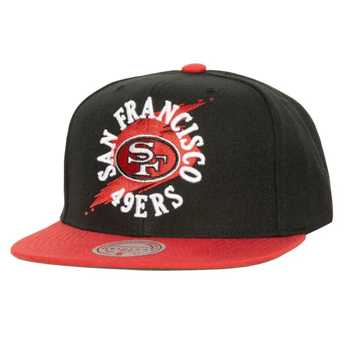 Mitchell and Ness Circle Splash Snapback San Francisco 49ers Men Hats and Headwear Mitchell and Ness Circle Splash Snapback San Francisco 49ers Men Hats and Headwear