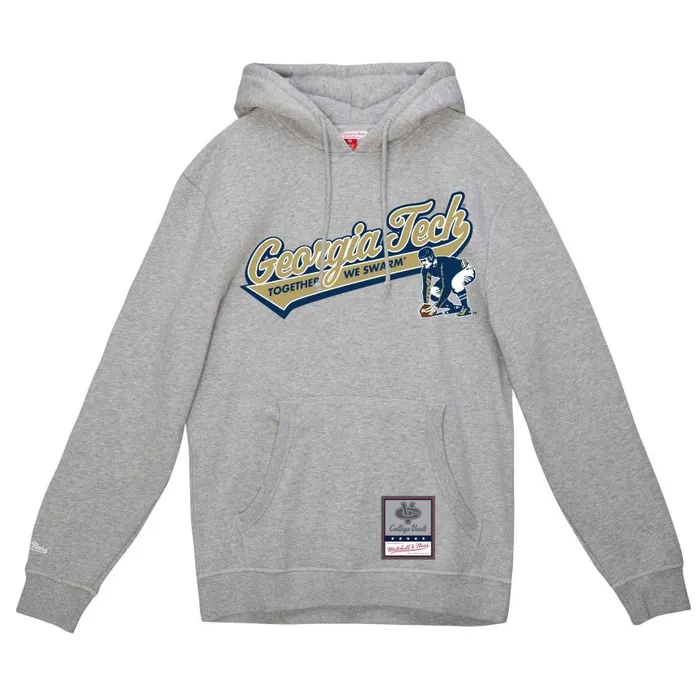 Mitchell and Ness College Tailsweep Pullover Georgia Tech Men Hoodies and Sweatshirts Mitchell and Ness College Tailsweep Pullover Georgia Tech Men Hoodies and Sweatshirts