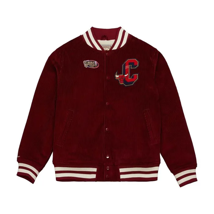 Mitchell and Ness Collegiate Varsity Jacket Chicago Bulls Men Jackets and Outerwear Mitchell and Ness Collegiate Varsity Jacket Chicago Bulls Men Jackets and Outerwear