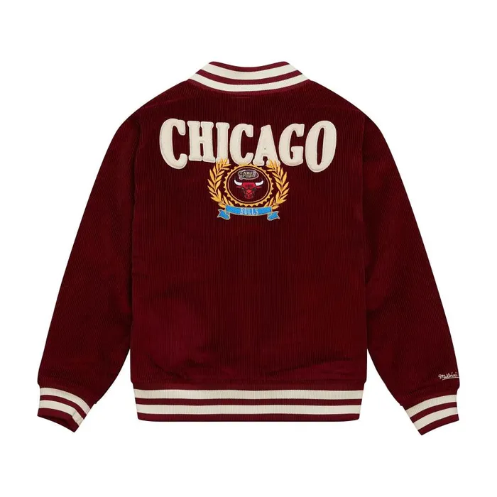 Mitchell and Ness Collegiate Varsity Jacket Chicago Bulls Men Jackets and Outerwear Mitchell and Ness Collegiate Varsity Jacket Chicago Bulls Men Jackets and Outerwear