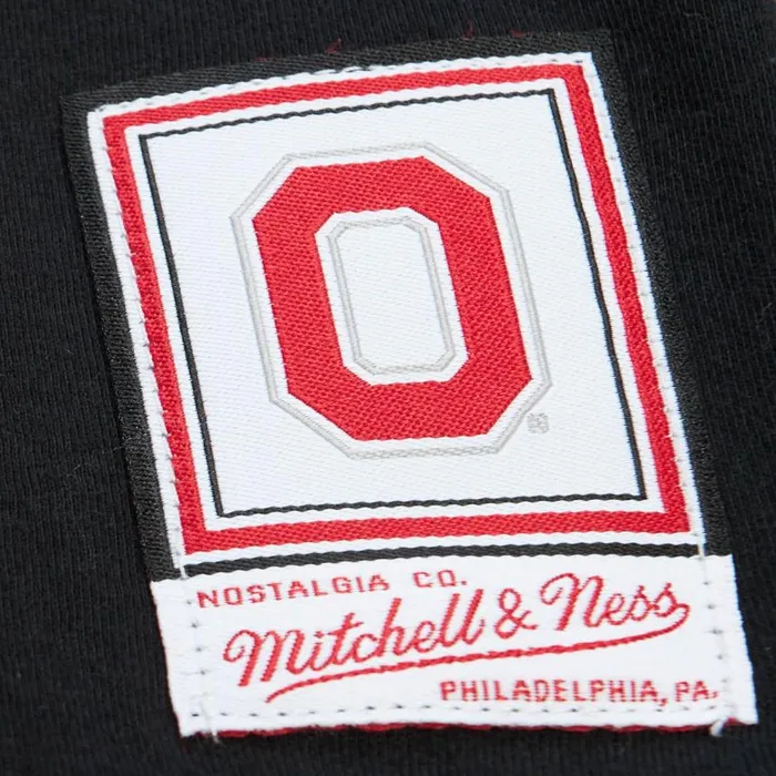 Mitchell and Ness Color Blocked SS Tee Ohio State Men TShirts and Tops Mitchell and Ness Color Blocked SS Tee Ohio State Men TShirts and Tops