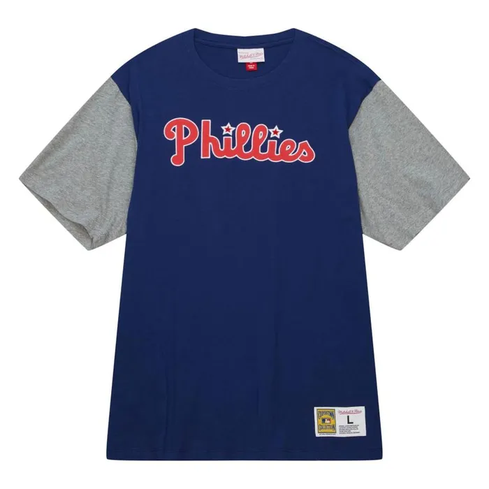 Mitchell and Ness Color Blocked SS Tee Philadelphia Phillies Men TShirts and Tops Mitchell and Ness Color Blocked SS Tee Philadelphia Phillies Men TShirts and Tops