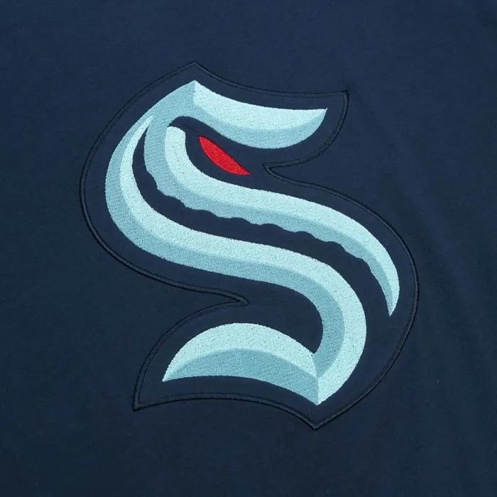 Mitchell and Ness Color Blocked SS Tee Seattle Kraken Men TShirts and Tops Mitchell and Ness Color Blocked SS Tee Seattle Kraken Men TShirts and Tops