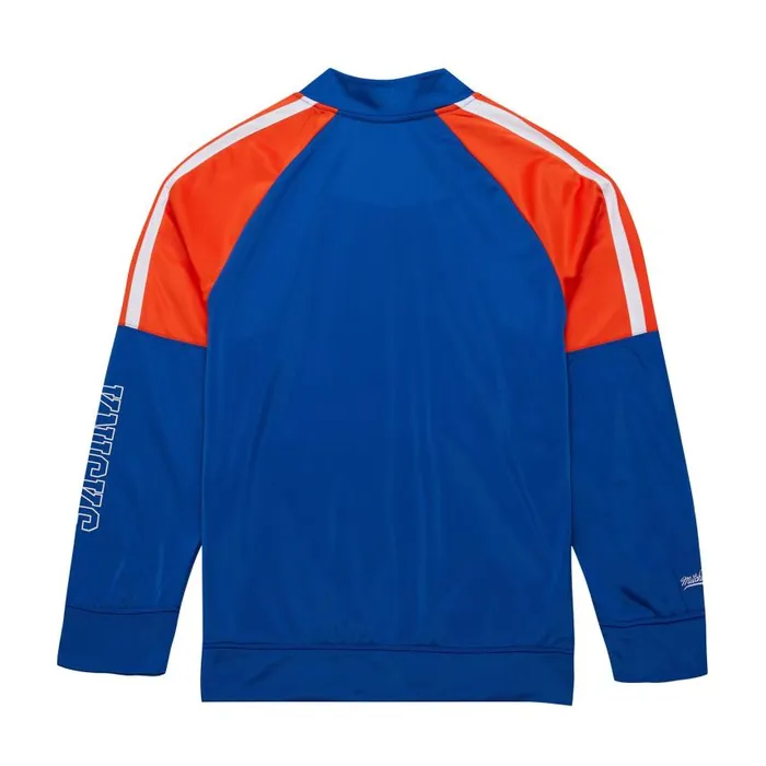 Mitchell and Ness Color Blocked Track Jacket Vintage Logo New York Knicks Men Jackets and Outerwear Mitchell and Ness Color Blocked Track Jacket Vintage Logo New York Knicks Men Jackets and Outerwear