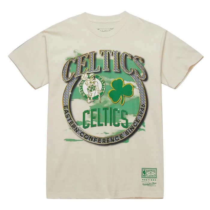 Mitchell and Ness Crown Jewels SS Tee HWC Boston Celtics Men TShirts and Tops