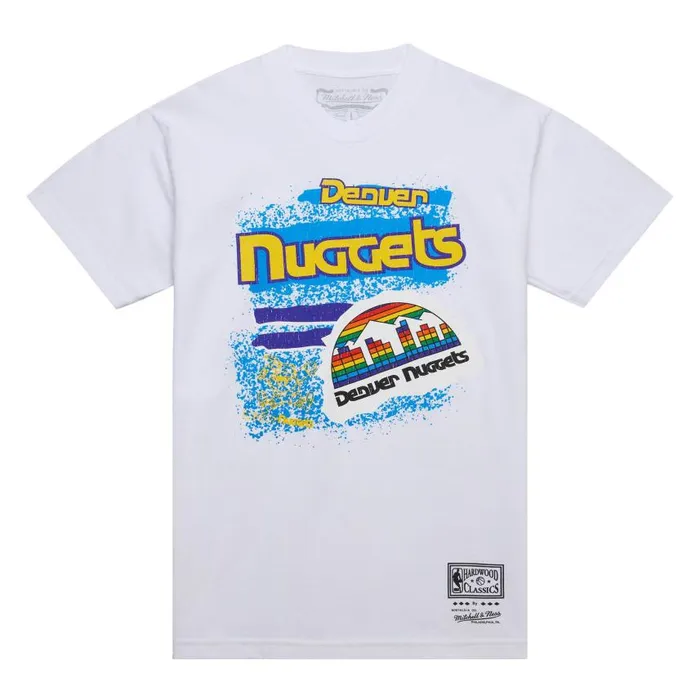 Mitchell and Ness Destination Leisure SS Graphic Tee Denver Nuggets Men TShirts and Tops Mitchell and Ness Destination Leisure SS Graphic Tee Denver Nuggets Men TShirts and Tops
