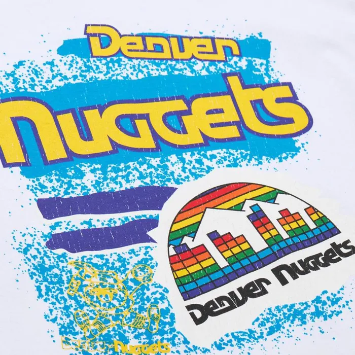 Mitchell and Ness Destination Leisure SS Graphic Tee Denver Nuggets Men TShirts and Tops Mitchell and Ness Destination Leisure SS Graphic Tee Denver Nuggets Men TShirts and Tops