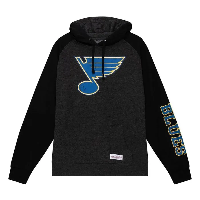 Mitchell and Ness Distressed Logo Hoody St Louis Blues Men Hoodies and Sweatshirts Mitchell and Ness Distressed Logo Hoody St Louis Blues Men Hoodies and Sweatshirts