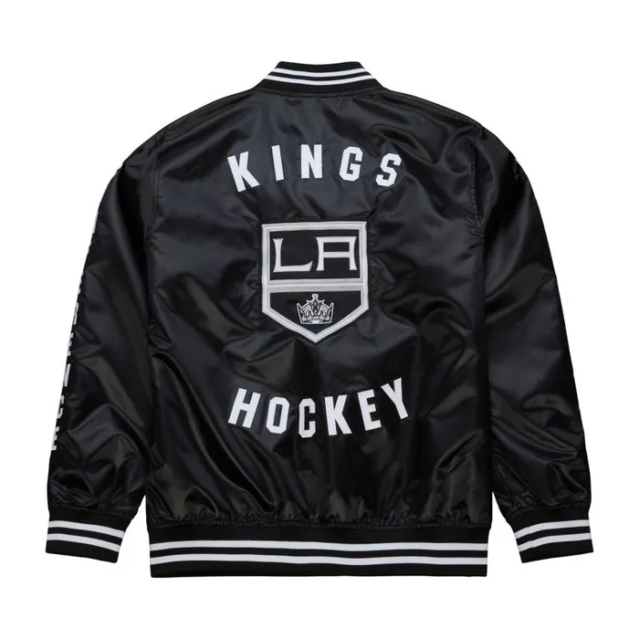 Mitchell and Ness Dune Royal Jacket Los Angeles Kings Men Jackets and Outerwear