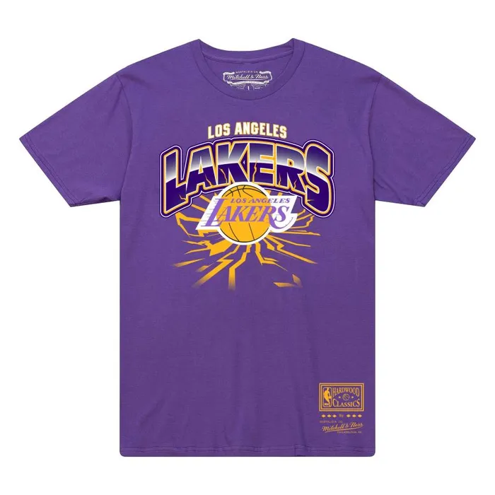 Mitchell and Ness Earthquake Tee Los Angeles Lakers Men TShirts and Tops