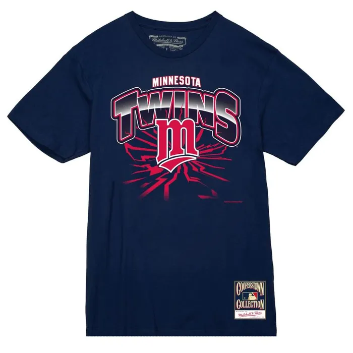 Mitchell and Ness Earthquake Tee Minnesota Twins Men TShirts and Tops
