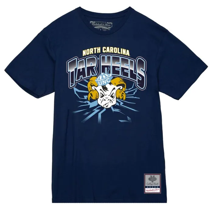 Mitchell and Ness Earthquake Tee University Of North Carolina Men TShirts and Tops Mitchell and Ness Earthquake Tee University Of North Carolina Men TShirts and Tops