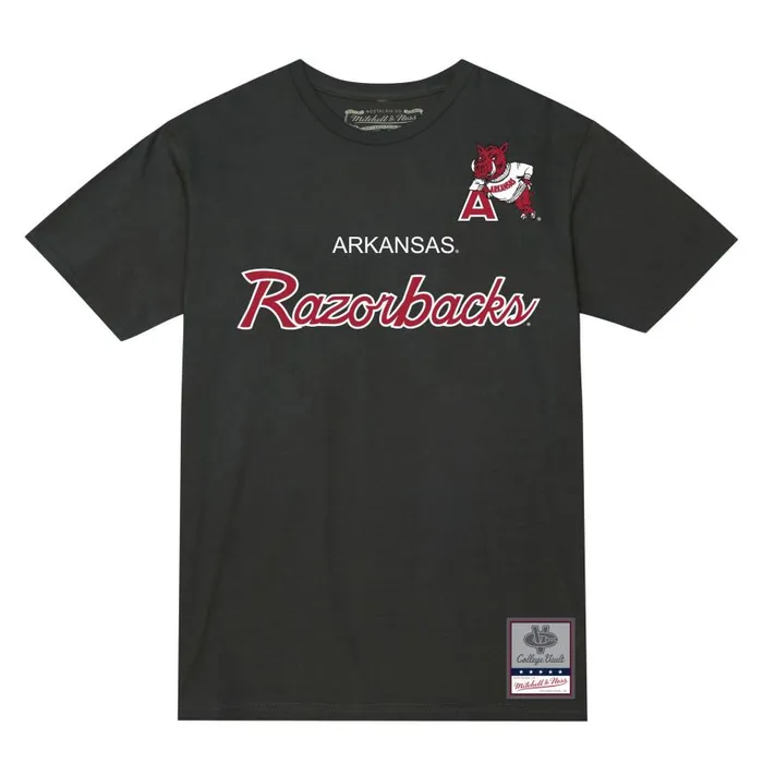 Mitchell and Ness Elite Tee University Of Arkansas Men TShirts and Tops