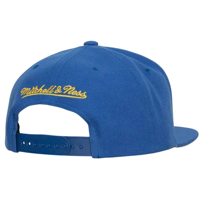 Mitchell and Ness Embroidery Glitch Snapback Golden State Warriors Men Hats and Headwear Mitchell and Ness Embroidery Glitch Snapback Golden State Warriors Men Hats and Headwear