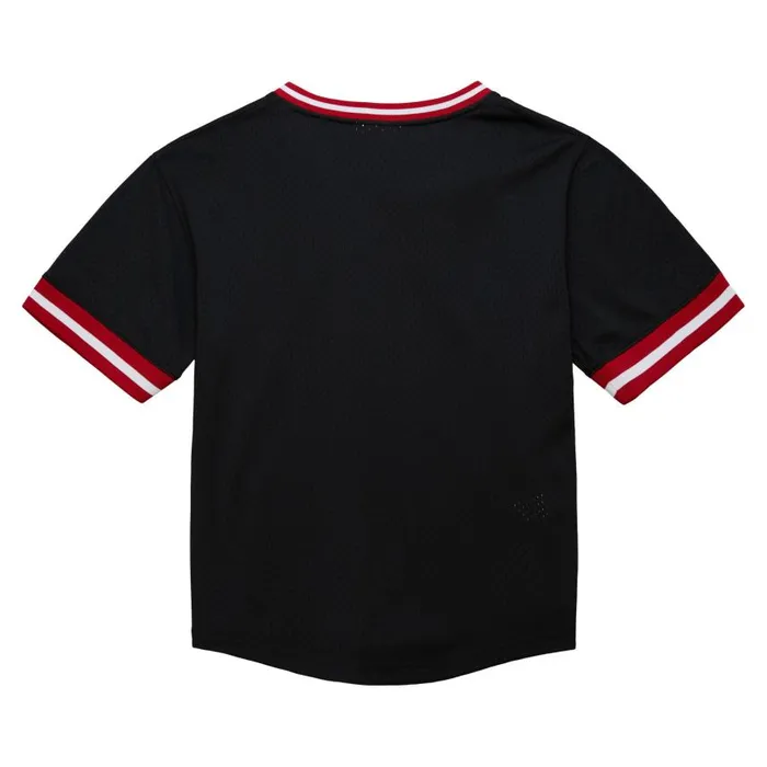 Mitchell and Ness Fashion Mesh VNeck Vintage Logo Chicago Bulls Men TShirts and Tops Mitchell and Ness Fashion Mesh VNeck Vintage Logo Chicago Bulls Men TShirts and Tops