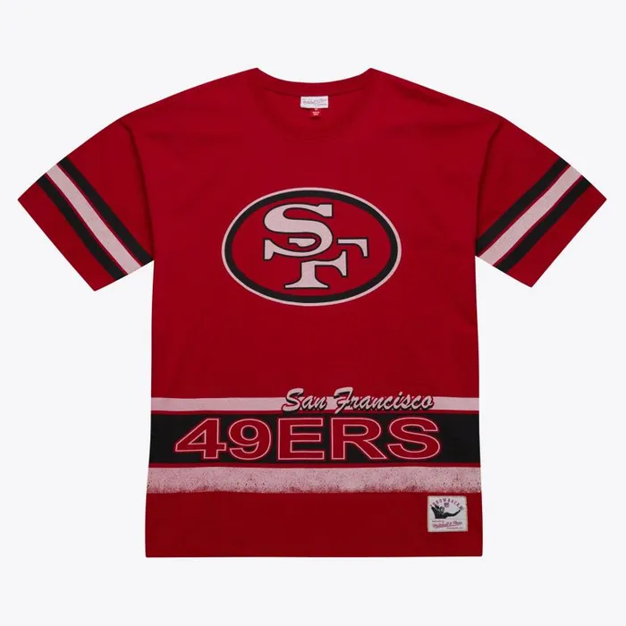 Mitchell and Ness Fashion Oversized SS Tee Vintage Logo San Francisco 49ers Men TShirts and Tops Mitchell and Ness Fashion Oversized SS Tee Vintage Logo San Francisco 49ers Men TShirts and Tops