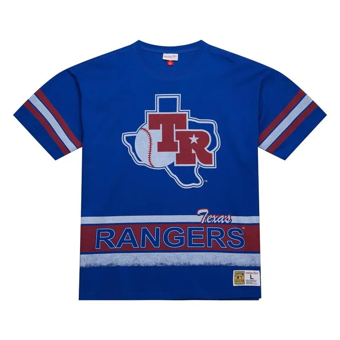 Mitchell and Ness Fashion Oversized SS Tee Vintage Logo Texas Rangers Men TShirts and Tops Mitchell and Ness Fashion Oversized SS Tee Vintage Logo Texas Rangers Men TShirts and Tops