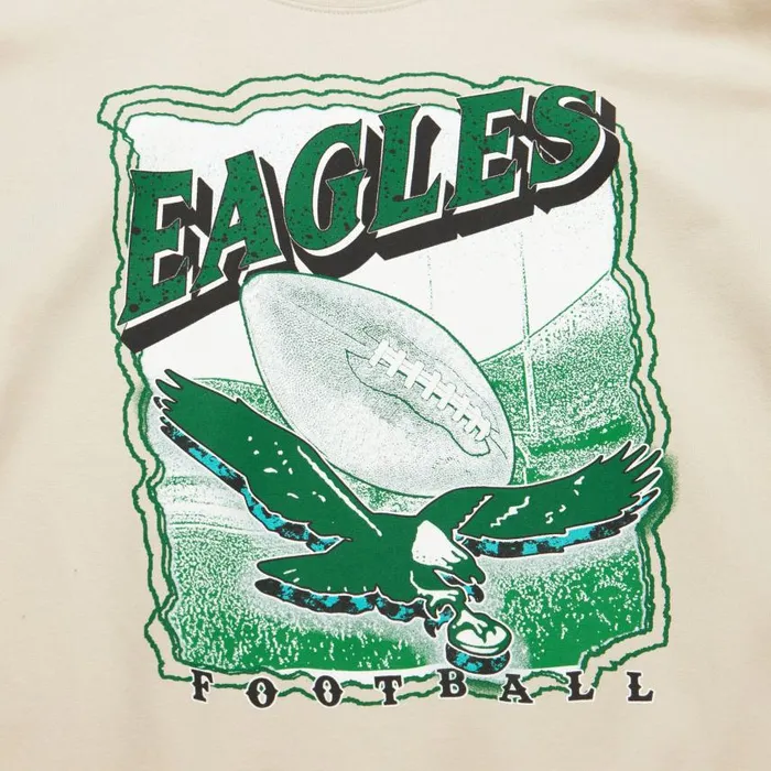 Mitchell and Ness Field Goal Crew Philadelphia Eagles Men Hoodies and Sweatshirts Mitchell and Ness Field Goal Crew Philadelphia Eagles Men Hoodies and Sweatshirts