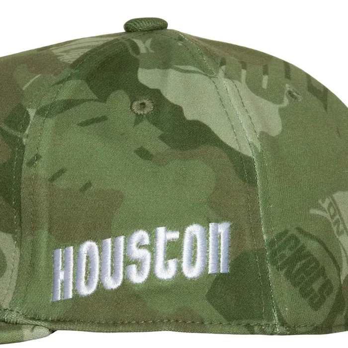 Mitchell and Ness Ghost Camo Stretch Fitted HWC Houston Rockets Men Hats and Headwear Mitchell and Ness Ghost Camo Stretch Fitted HWC Houston Rockets Men Hats and Headwear