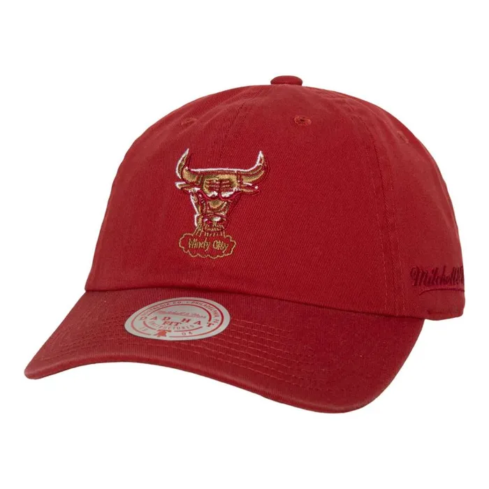 Mitchell and Ness Golden Hour Glaze Strapback HWC Chicago Bulls Men Hats and Headwear Mitchell and Ness Golden Hour Glaze Strapback HWC Chicago Bulls Men Hats and Headwear