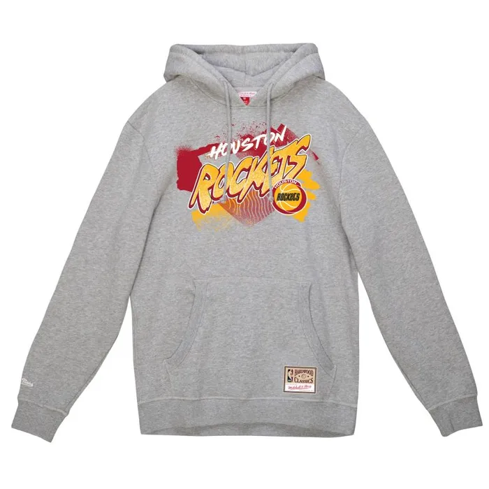 Mitchell and Ness Graff Hoodie Houston Rockets Men Hoodies and Sweatshirts