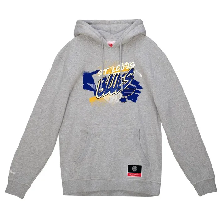 Mitchell and Ness Graff Hoodie St Louis Blues Men Hoodies and Sweatshirts