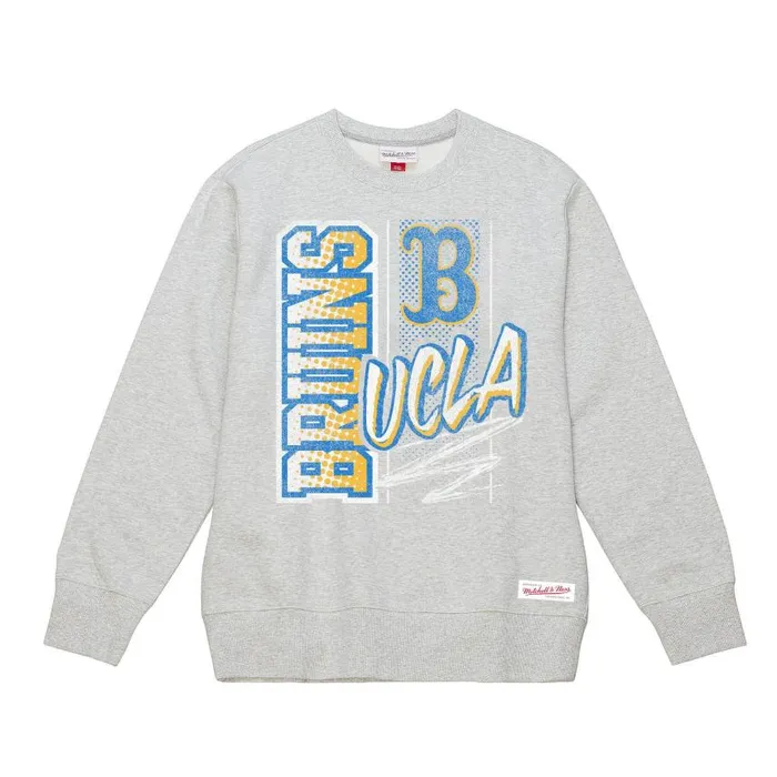 Mitchell and Ness Halftime Script Crew UCLA Men Hoodies and Sweatshirts