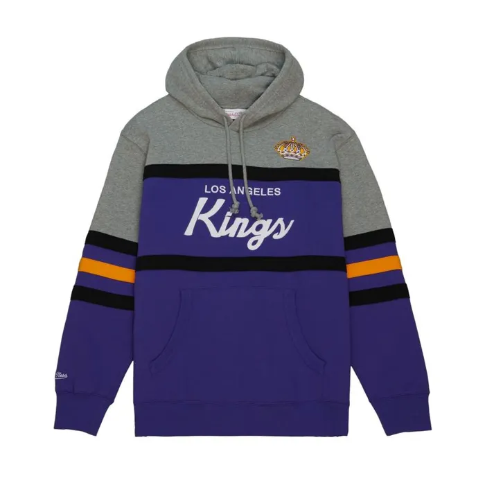 Mitchell and Ness Head Coach Hoodie Los Angeles Kings Men Hoodies and Sweatshirts Mitchell and Ness Head Coach Hoodie Los Angeles Kings Men Hoodies and Sweatshirts
