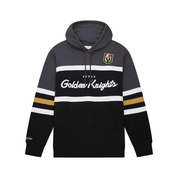 Mitchell and Ness Head Coach Hoodie Vegas Golden Knights Men Hoodies and Sweatshirts Mitchell and Ness Head Coach Hoodie Vegas Golden Knights Men Hoodies and Sweatshirts