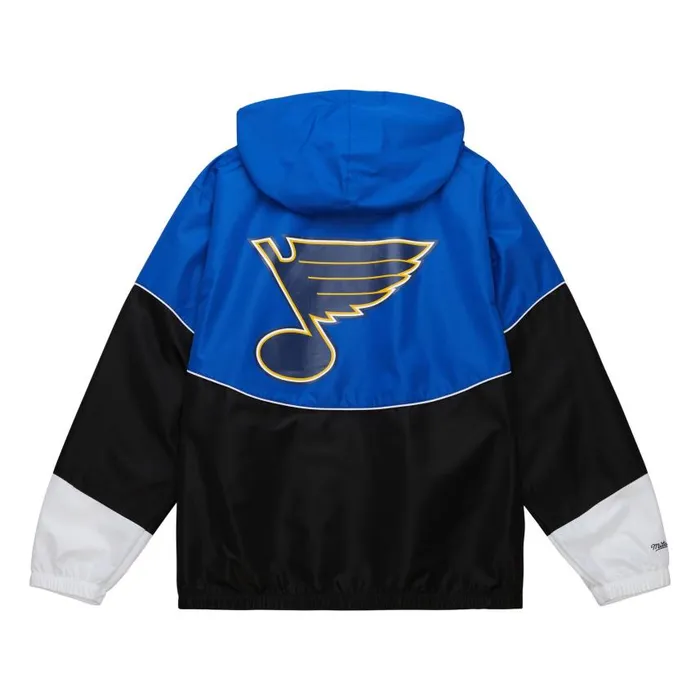 Mitchell and Ness Home Team Lightweight Windbreaker St Louis Blues Men Jackets and Outerwear Mitchell and Ness Home Team Lightweight Windbreaker St Louis Blues Men Jackets and Outerwear