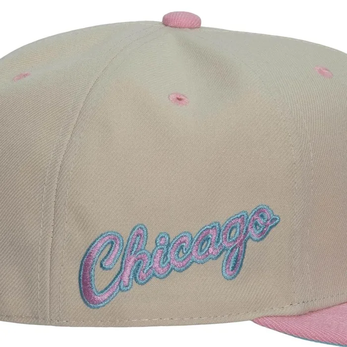 Mitchell and Ness Hop On Fitted Chicago Bulls Men Hats and Headwear Mitchell and Ness Hop On Fitted Chicago Bulls Men Hats and Headwear