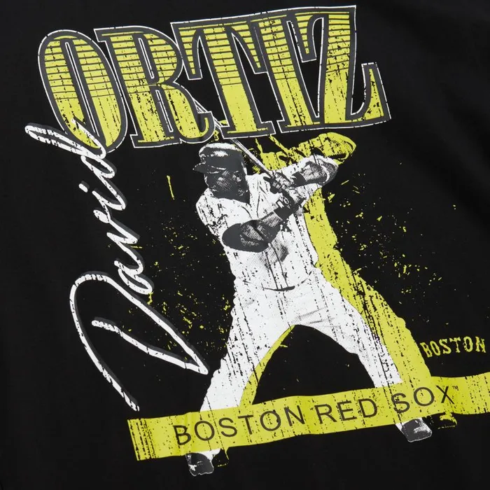 Mitchell and Ness HW Neon Pop Player SS Tee Vintage Logo Boston Red Sox David Ortiz Men TShirts and Tops Mitchell and Ness HW Neon Pop Player SS Tee Vintage Logo Boston Red Sox David Ortiz Men TShirts and Tops