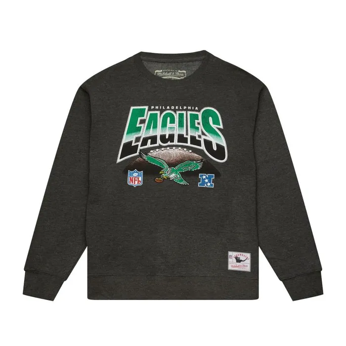 Mitchell and Ness Inzone Crew Philadelphia Eagles Men Hoodies and Sweatshirts Mitchell and Ness Inzone Crew Philadelphia Eagles Men Hoodies and Sweatshirts