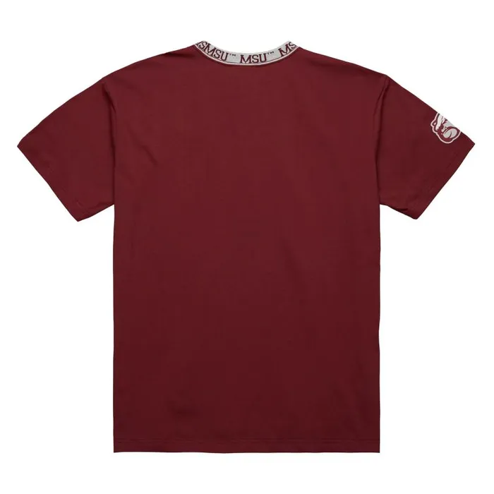 Mitchell and Ness Jaquard Ringer SS Tee Current Logo Mississippi State University Men TShirts and Tops Mitchell and Ness Jaquard Ringer SS Tee Current Logo Mississippi State University Men TShirts and Tops