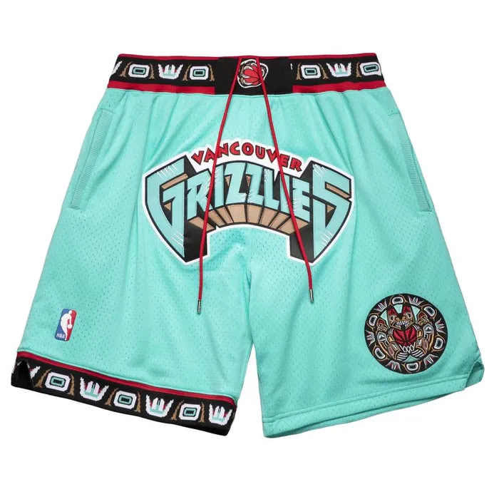 Mitchell and Ness Just Don 90s Shorts Vancouver Grizzlies 199596 Men Shorts