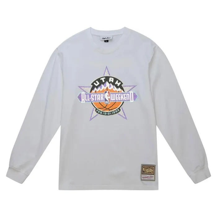 Mitchell and Ness Just Don Sugar Overlay LS Tee NBA All Star 199394 Men TShirts and Tops Mitchell and Ness Just Don Sugar Overlay LS Tee NBA All Star 199394 Men TShirts and Tops