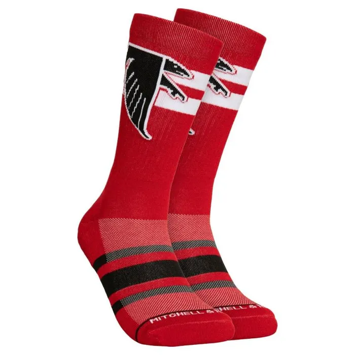 Mitchell and Ness Lateral Crew Socks Atlanta Falcons Men Socks