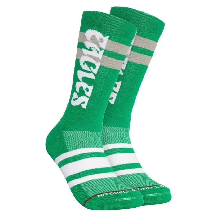 Mitchell and Ness Lateral Crew Socks Philadelphia Eagles Men Socks