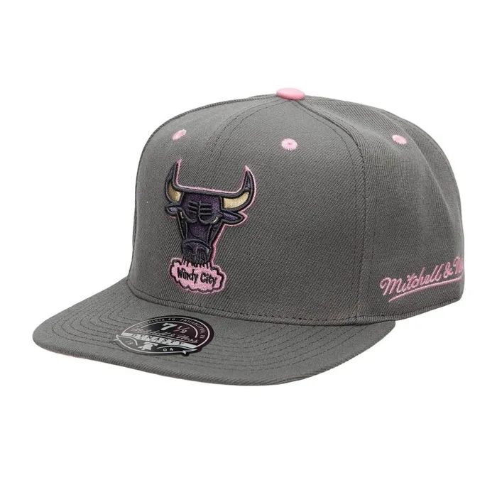 Mitchell and Ness Lavender Dreams Fitted HWC Chicago Bulls Men Hats and Headwear Mitchell and Ness Lavender Dreams Fitted HWC Chicago Bulls Men Hats and Headwear