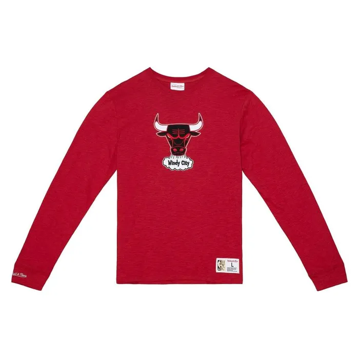 Mitchell and Ness Legendary Slub Longsleeve Chicago Bulls Men TShirts and Tops Mitchell and Ness Legendary Slub Longsleeve Chicago Bulls Men TShirts and Tops