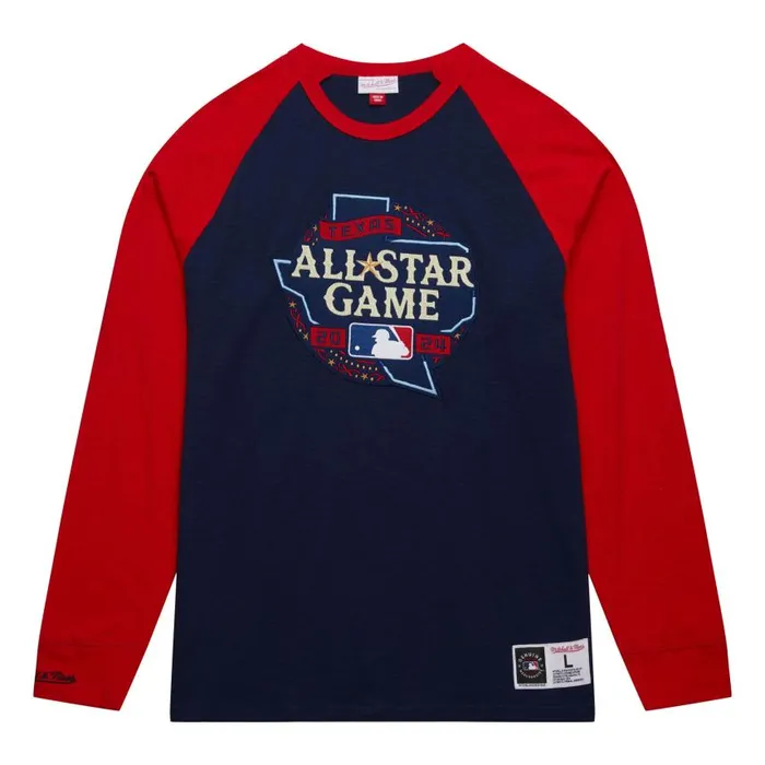 Mitchell and Ness Legendary Slub LS Current Logo AllStar MLB Men TShirts and Tops Mitchell and Ness Legendary Slub LS Current Logo AllStar MLB Men TShirts and Tops
