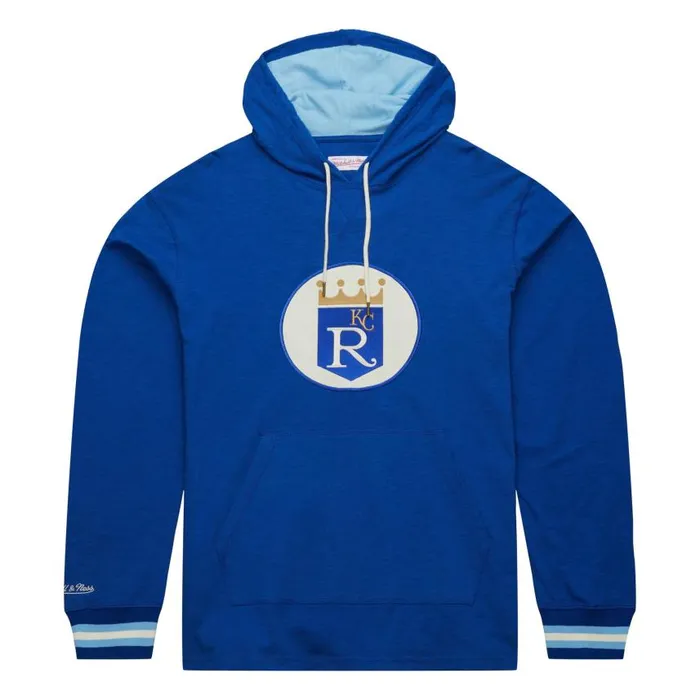 Mitchell and Ness Legendary Slub LS Hoodie Vintage Logo Kansas City Royals Men Hoodies and Sweatshirts Mitchell and Ness Legendary Slub LS Hoodie Vintage Logo Kansas City Royals Men Hoodies and Sweatshirts