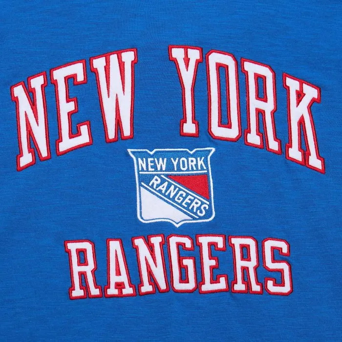 Mitchell and Ness Legendary Slub SS Tee Current Logo New York Rangers Men TShirts and Tops