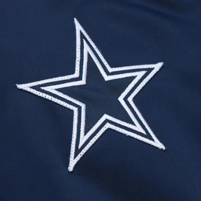 Mitchell and Ness Lightweight Satin Bomber Vintage Logo Dallas Cowboys Men Jackets and Outerwear Mitchell and Ness Lightweight Satin Bomber Vintage Logo Dallas Cowboys Men Jackets and Outerwear