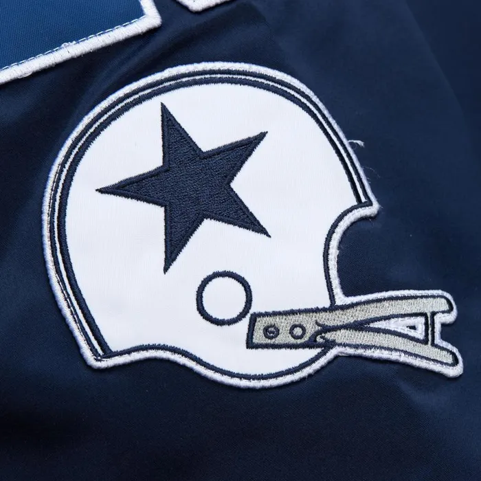 Mitchell and Ness Lightweight Satin Bomber Vintage Logo Dallas Cowboys Men Jackets and Outerwear Mitchell and Ness Lightweight Satin Bomber Vintage Logo Dallas Cowboys Men Jackets and Outerwear