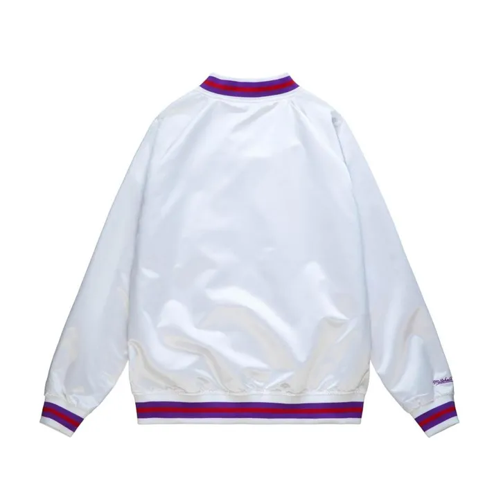 Mitchell and Ness Lightweight Satin Jacket Toronto Raptors Men Jackets and Outerwear Mitchell and Ness Lightweight Satin Jacket Toronto Raptors Men Jackets and Outerwear