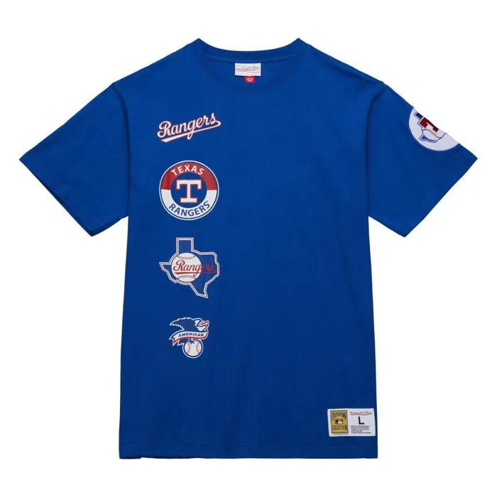 Mitchell and Ness MandN Hometown SS Tee Vintage Logo Texas Rangers Men TShirts and Tops Mitchell and Ness MandN Hometown SS Tee Vintage Logo Texas Rangers Men TShirts and Tops