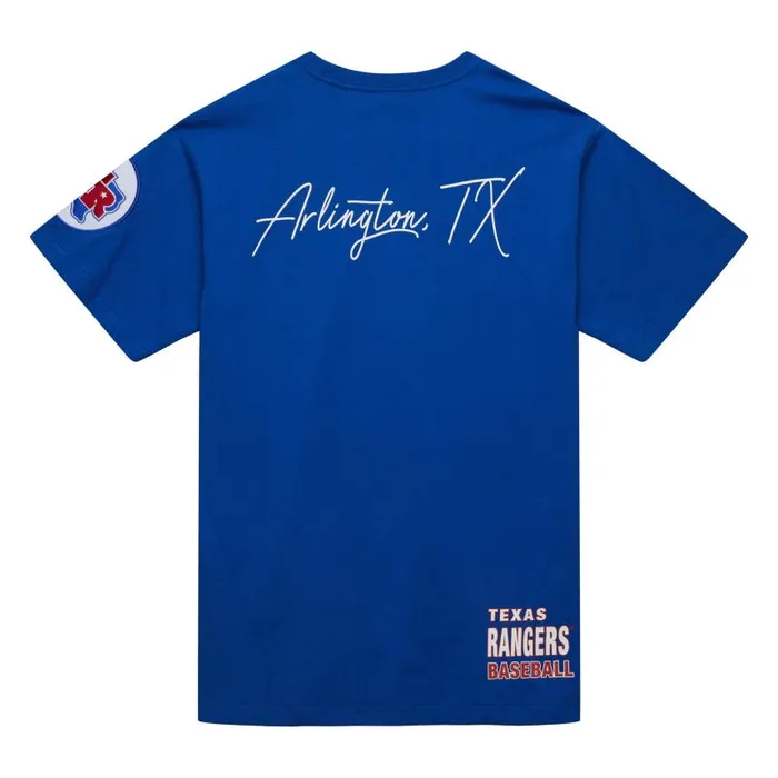 Mitchell and Ness MandN Hometown SS Tee Vintage Logo Texas Rangers Men TShirts and Tops Mitchell and Ness MandN Hometown SS Tee Vintage Logo Texas Rangers Men TShirts and Tops
